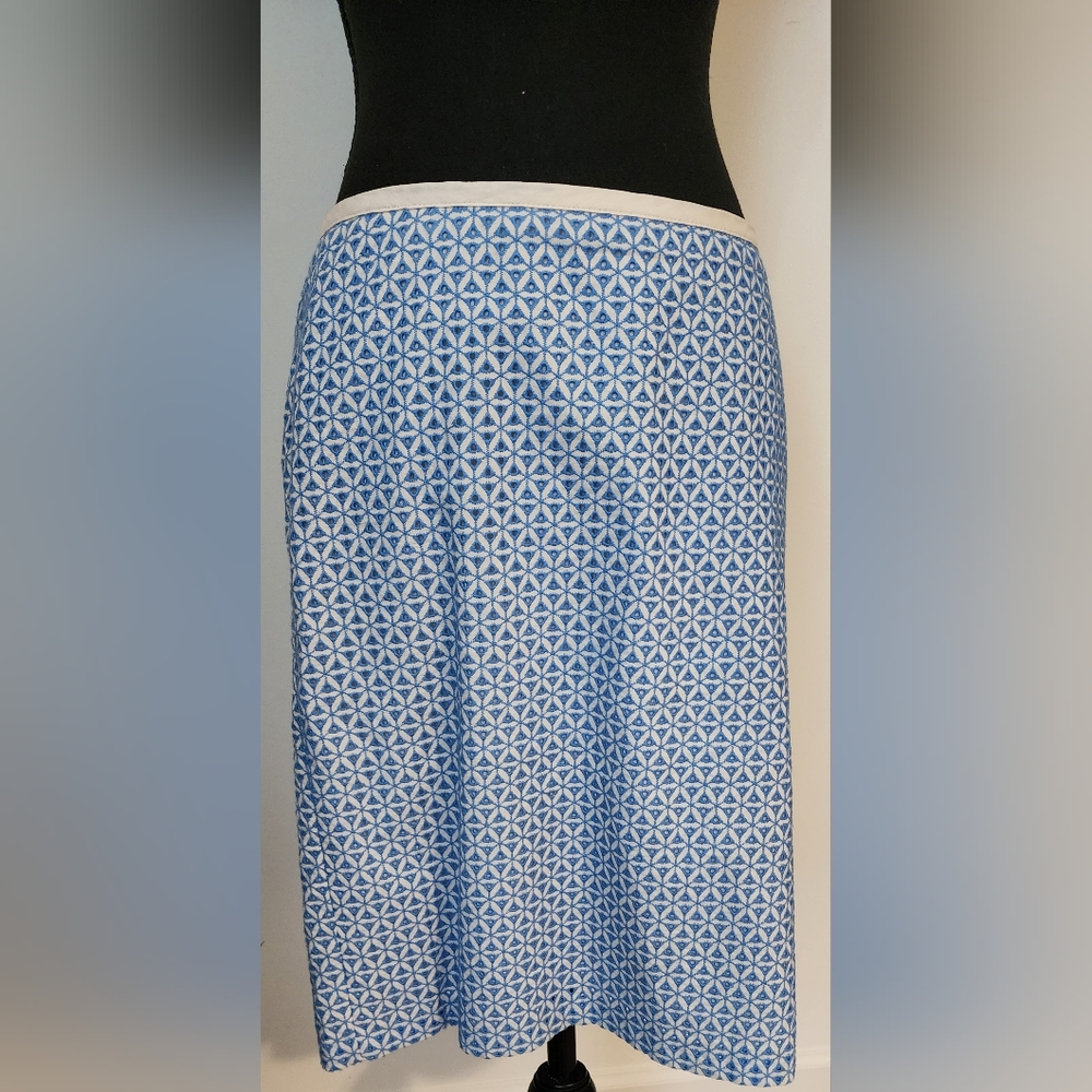 Talbots Eyelet Cotton Skirt Womens 6P Cottage Core Preppy